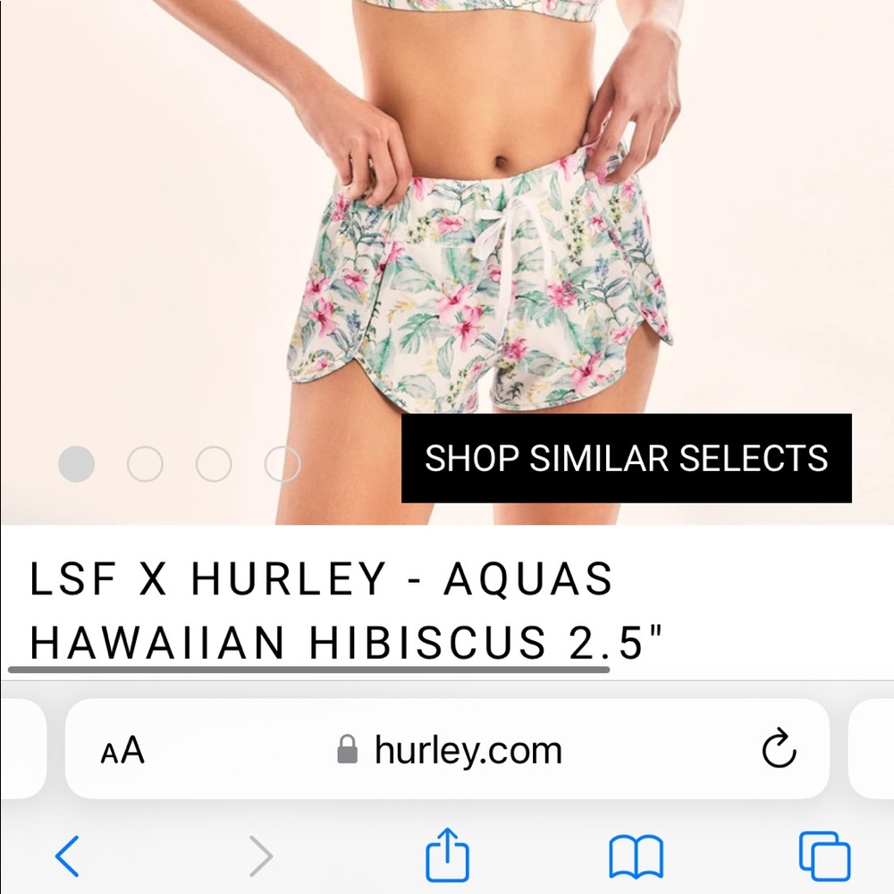Love Shack Fancy x Hurley Floral Boardshort Size S - brand new - never worn